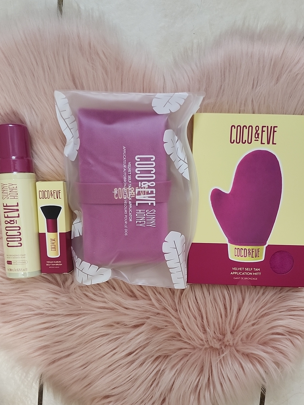 Brand New COCO & EVE SUNNY HONEY BALI BRONZING ALL NATURAL SELF TANNING BUNDLE